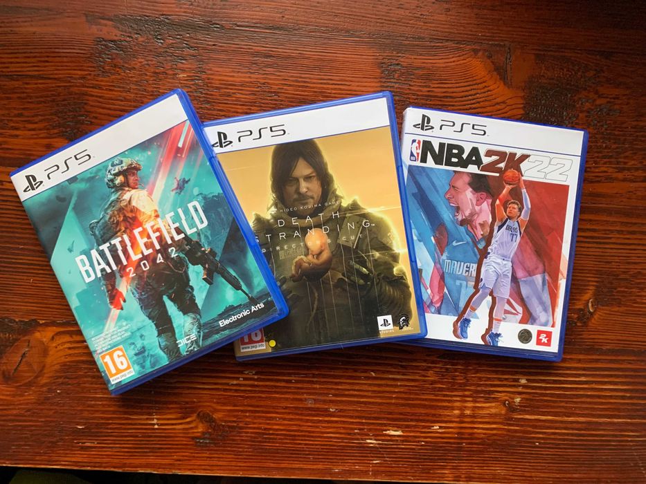 Продавам PS5 игри - Battlefield 2042, Death Stranding, NBA 2k22