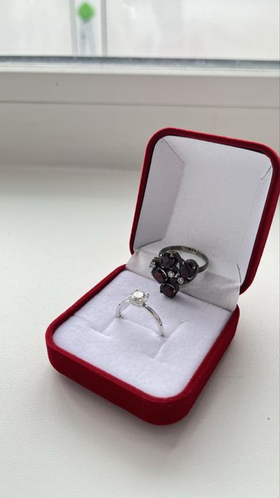 Кольцо из своровского серебра