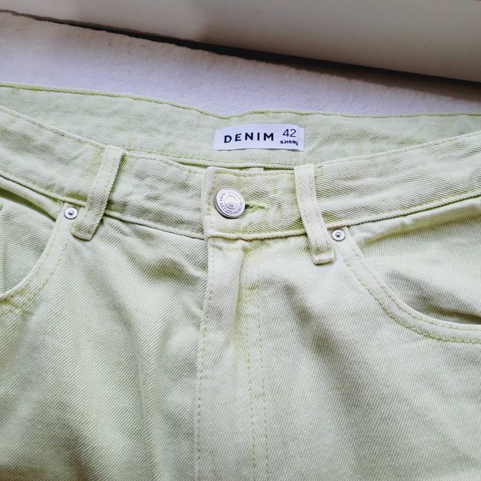 Costum/Compleu set blugi jacheta Denim dama 42 NOU verde fistic