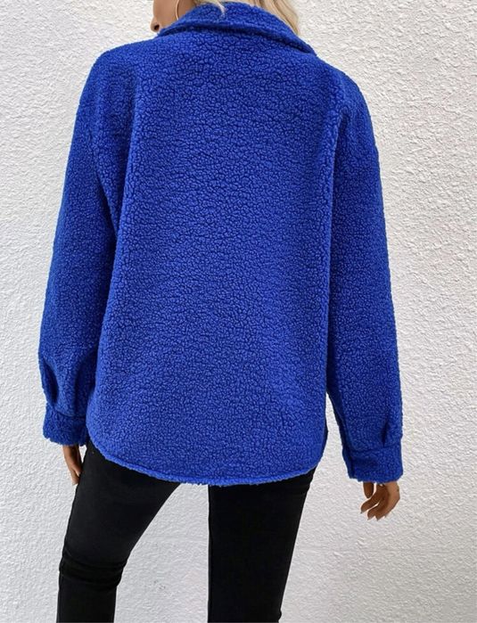 Синя дебела риза/палто