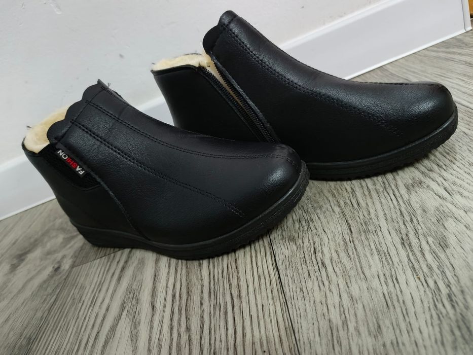 Зимние полу ботинки