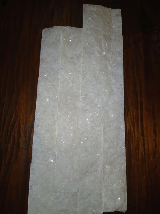 Декоративен камък мозайка бял мрамор