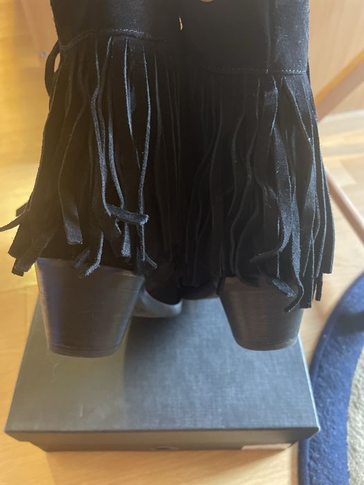 Ciocate scurte negre piele naturala 38 & espadrile bijuterie