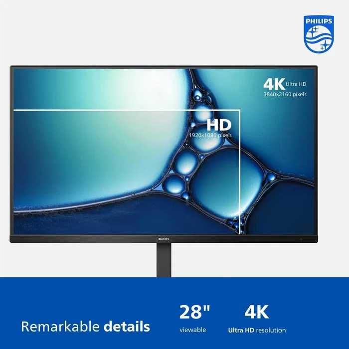 Монитор PHILIPS 288E2UAE 28" 4K UHD 3840x2160 IPS, 120% sRGB, FreeSync