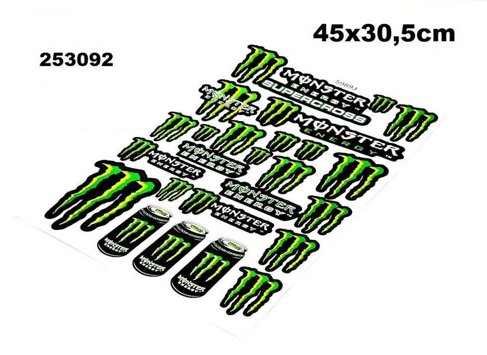 Стикери за Мотор Комплект Лепенки Скутер Honda Yamaha Suzuki KTM