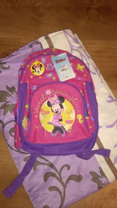 Rucsac + geanta sport + sapcă Minnie NOI + CADOU