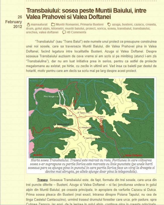 Teren de vanzare Valea Doftanei zona Craite 2426 mp