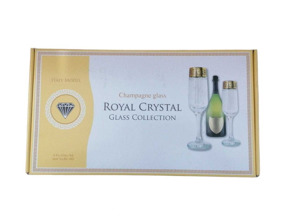 Set pahare pentru sampanie Royal Crystal
