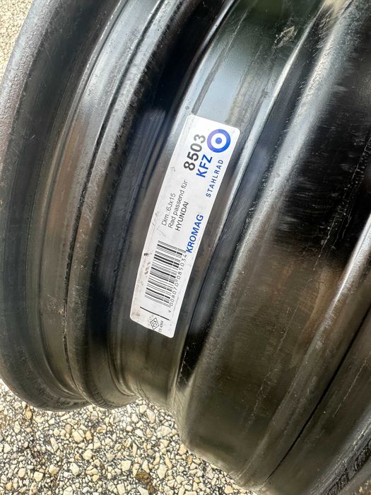 4бр. железни джанти 15" 5х114.3 - Hyundai i30, Kia Ceed с датчици