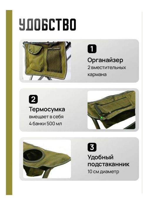 Кресло туристическое усиленное Camp Master 200