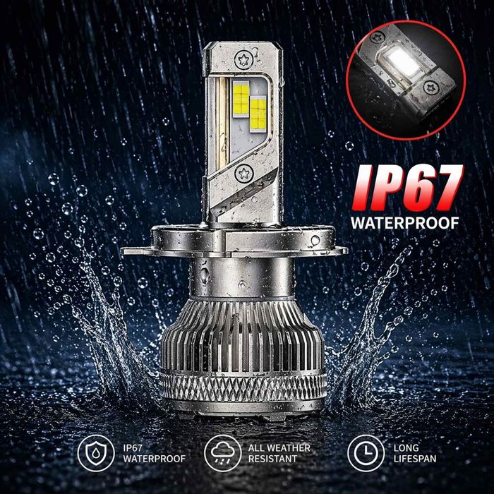 Диодни крушки Мотохама Х16  H4  12V