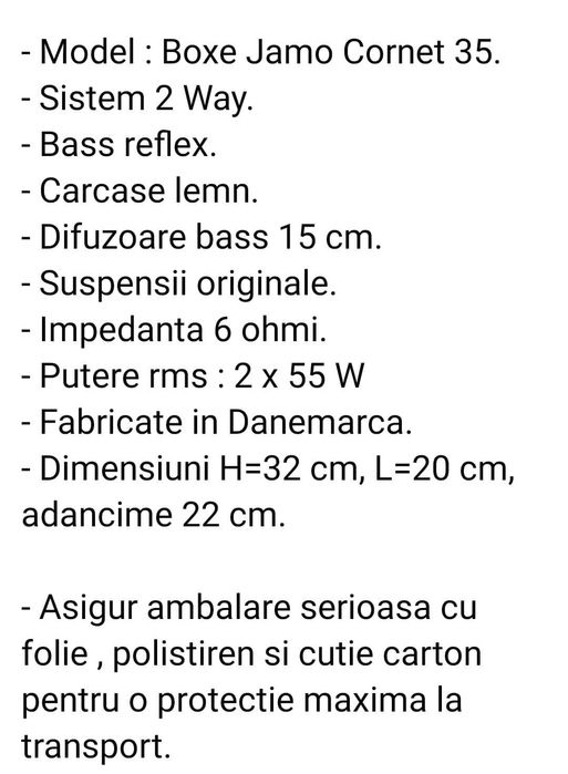 Boxe Jamo Cornet E35 |
/