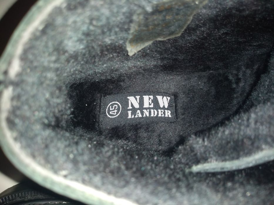 НОВИ спортни боти NEW LANDER естествена кожа топла подплата н.44.5 -45