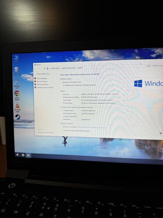 Laptop Lenovo I7 / GTX 1650 / 8GB DDR4 / 240GB SSD