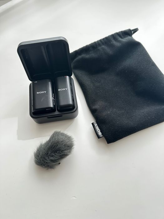 Microfon wireless Sony ECM-W3S + cutie încărcare – ca nou