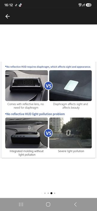 Head up display auto obd