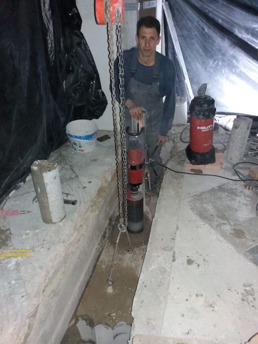 Алмазной бурение бетона алмазной резкп