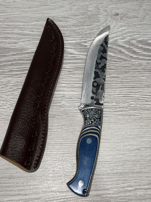 Разделочный нож с чехлом, стальной