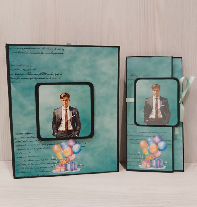 Албум за снимки и картичка/плик