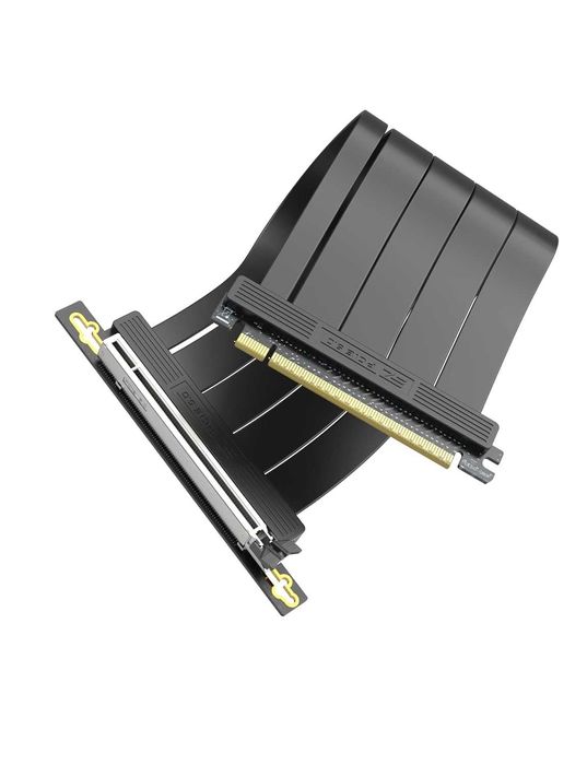 Cablu extensie 30cm PCIe 5.0 X16 GPU Riser placa video,unghi 90/180 RX RTX lățime de bandă 128 GB/s,pentru GPU-uri RTX 50/40 și RX 9000/7000