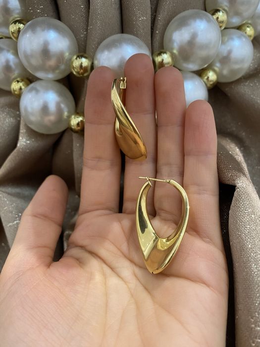 Золотые серьги 750 пробы