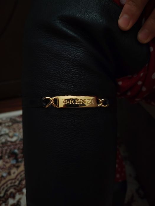 Чистый натуральный кожа 100% сапог сотилади янгги RENZI Фирма