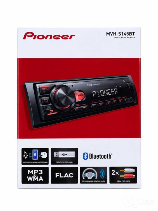 Pioneer MVH-S145BT avtomanitola 1 dyumlik bluetooth