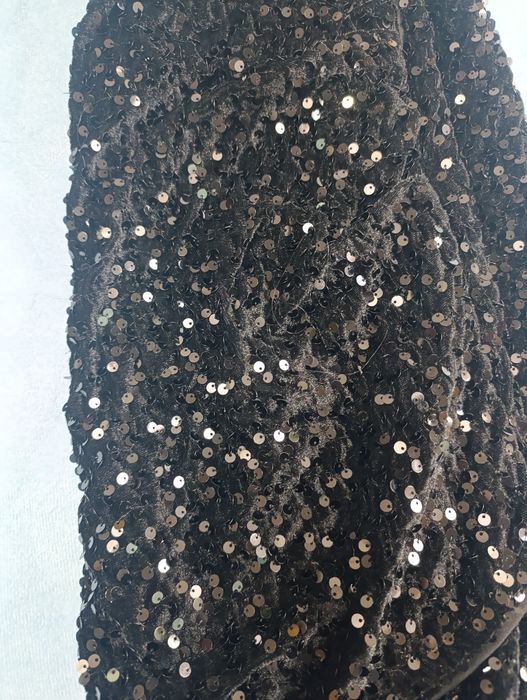 Платье пайетки черного цвета