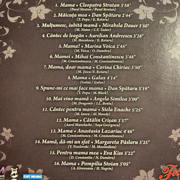 Colectie 7 CD-uri cu compilații de muzică românească