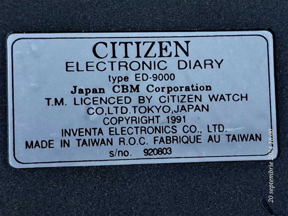 Agenda electronica vitange CITIZEN_mini PC