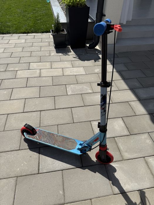 trotineta oxelo decathlon suspensie mid 5 albastru