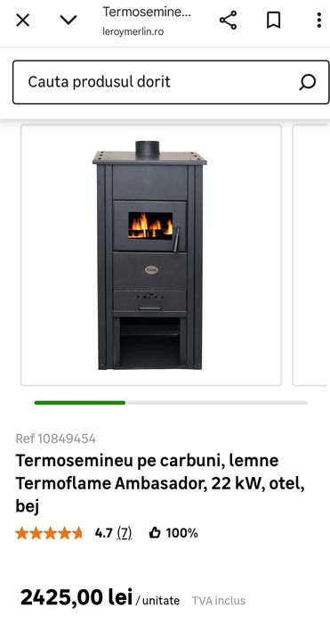 Termosemineu pe lemne