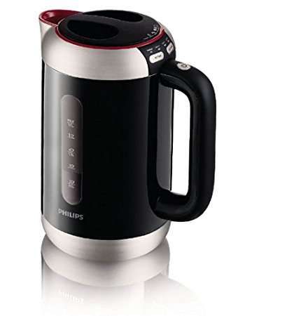 Fierbator cordless Philips HD4686/30, 2400 W, 1.5 l, Negru