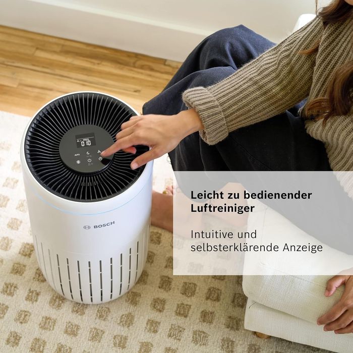 Пречиствател за въздух Bosch Air 4000, 3-в-1 HEPA филтър, CADR 300m³/h