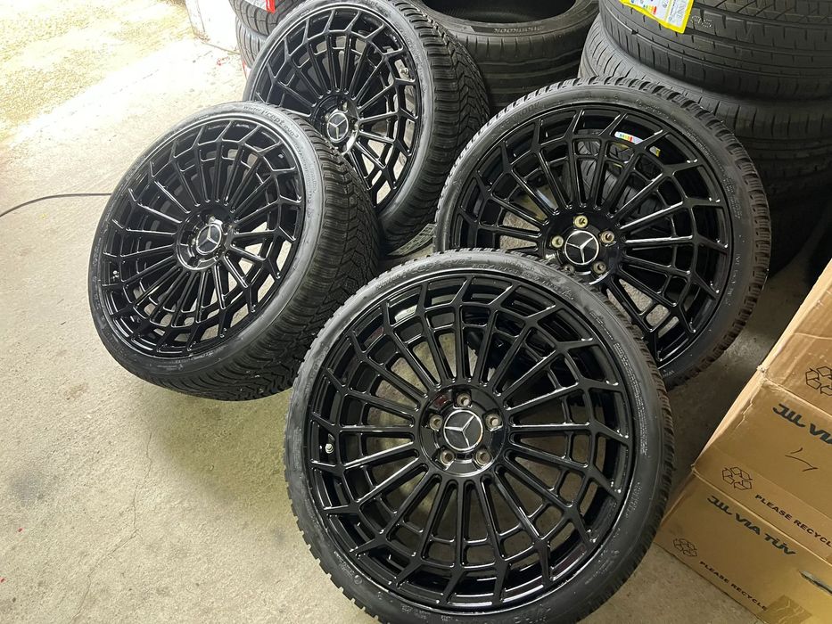 Jante Mercedes R21 S class W222 W221 roti mercedes r21 in doua latimi cu anvelope vara sau iarna 245-255-275-285