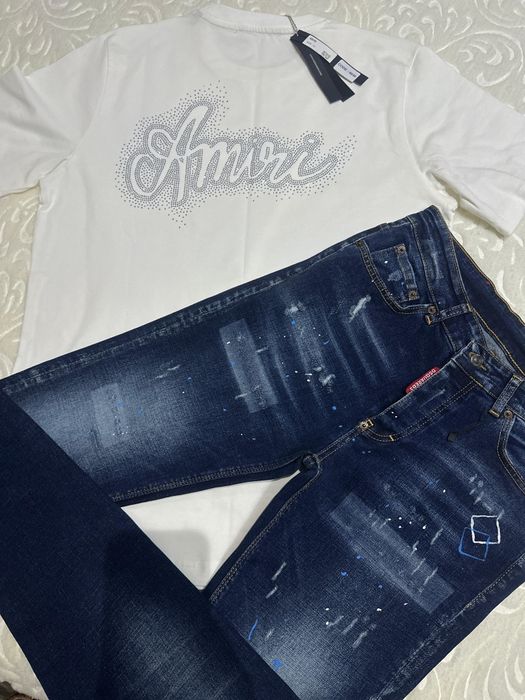 Tricou si blugi dsq
