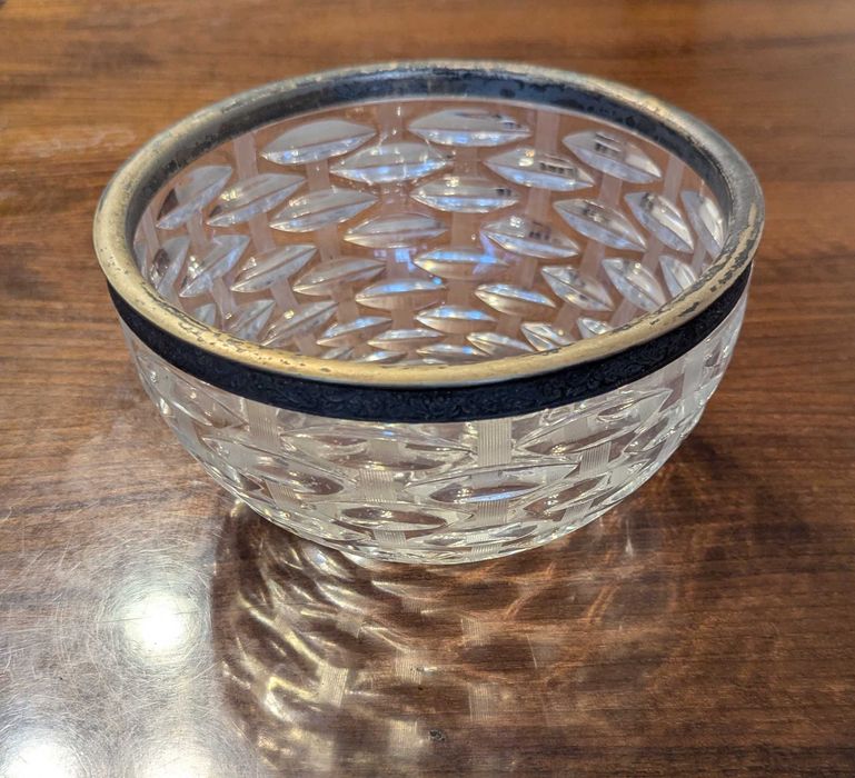 Салатница-конфетница хрустальная