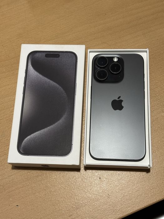 КАТО НОВ! iPhone 15 Pro - Black Titanium - 128 GB
