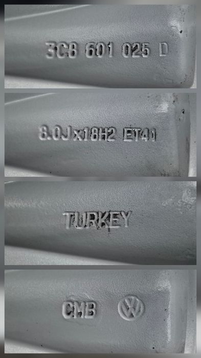 VW 18 цола 5x112 8J ET41 ц.о.57.1  със зимни гуми 235 40 18 Bridgeston