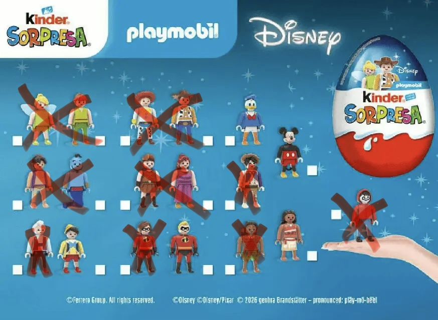 Disney Kinder игрушки обмен