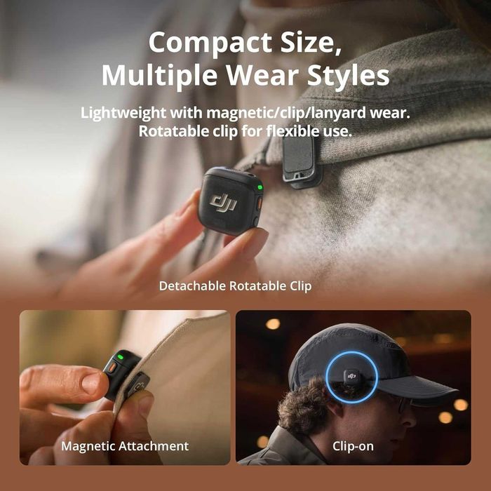 DJI Mic 3 TX Transmitter Microfon Wireless Omnidirectional,sigilat
