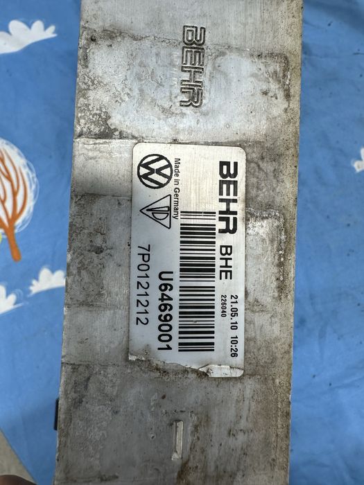 Radiator intercooler vw touareg 7.p.cod:7p0121212.