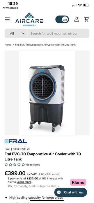 Pulverizator aer rece cu vapori de apa