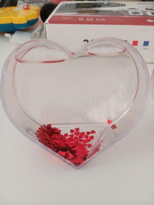 Rama acrilica foto glob inima 10x10