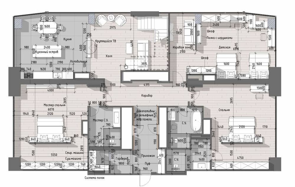 5/26+27/26 356,88кв+300кв терраса на ЖК NRG U-Tower Пентхаус