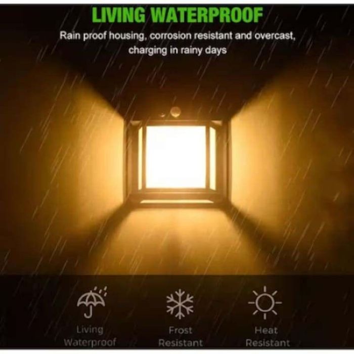 Стенна лампа с 1,2  или 3 LED крушки, сензор за движение и фотоволтаич