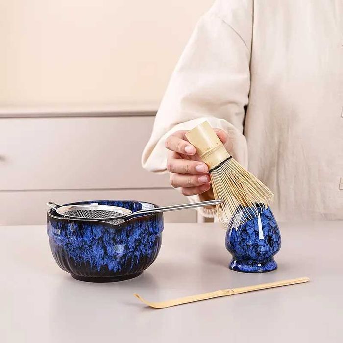 Сет за японски чай матча Matcha 6 броя комплект -  7 цвята