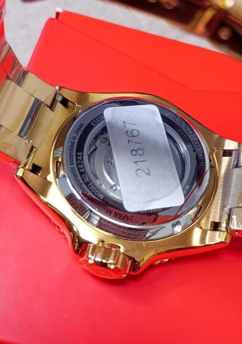 Ceas Invicta Grand Diver GMT Automatic Gold Dial -Barbati