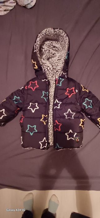 Двулицево топло бебешко яке