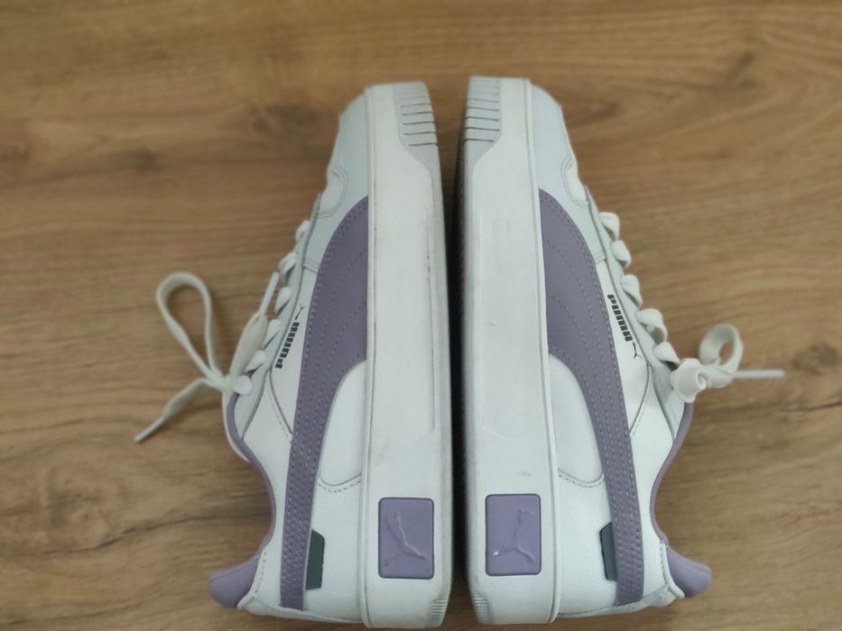 Adidași Puma Albi/Mov - Stare Excelentă
